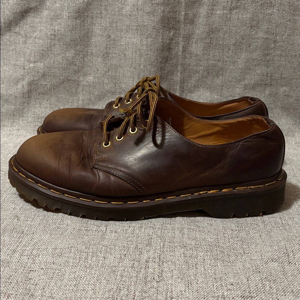Vintage Dr. Martens 1561 Crazy Horse Leather Oxford Shoes Made in England - Picture 3 of 12